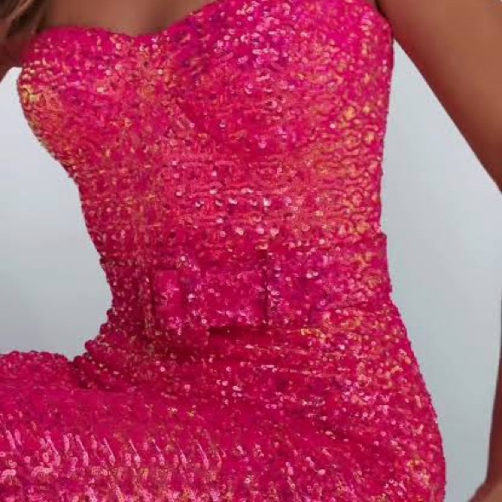 NADINE MERABI Pink Sequin Jumpsuit - Picture 2 of 10
